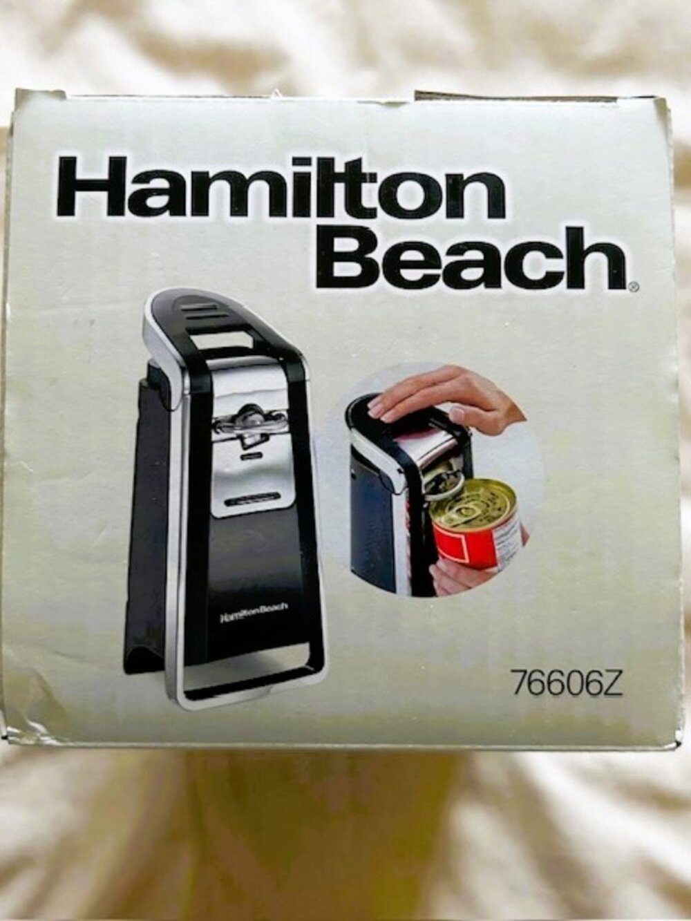 Hamilton Beach Electric Can Opener Smooth Touch Easy Touch 76606Z Black Chrome